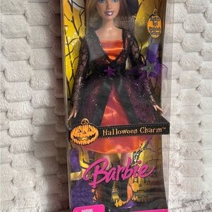 Barbie Halloween Charm in Orange and Black